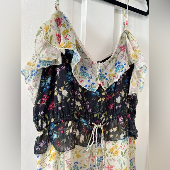 LOVE SAM tiered midi floral dress tassel - Picture 2 of 16